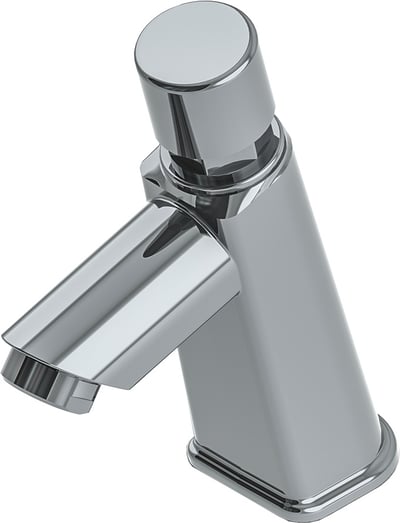 Torneira fixa de bancada para banheiro, cromada, automática, 23485