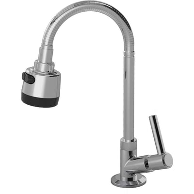 Torneira de bancada para cozinha em abs, preta, 28847
