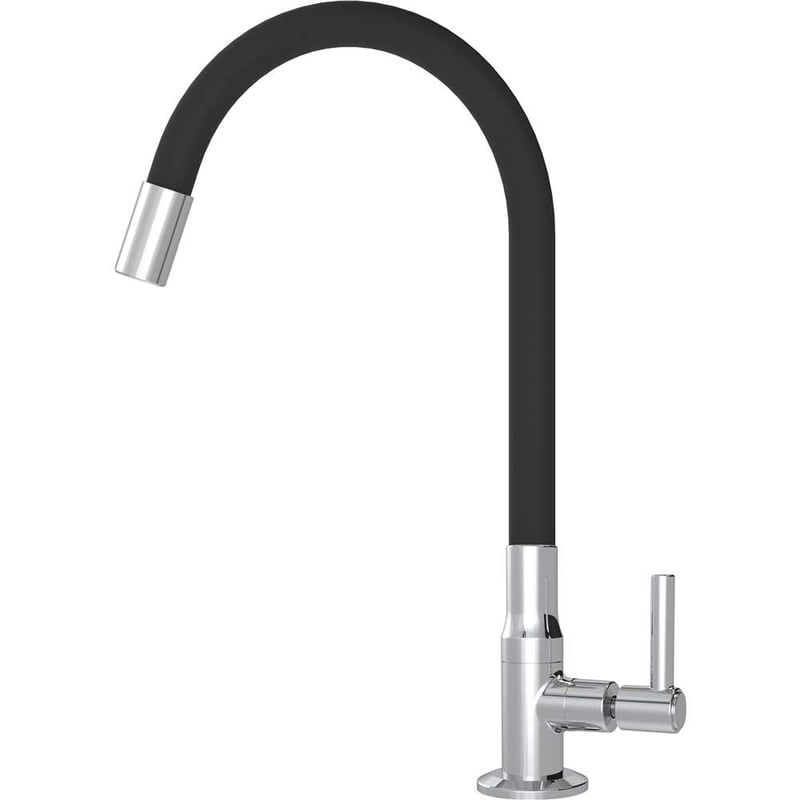 Torneira de bancada para cozinha em abs, preta, 33658