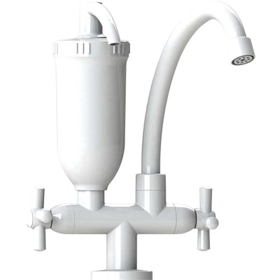 Torneira de bancada para cozinha em abs, branca, com purificador de água, 34569