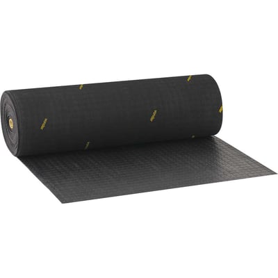 Piso de borracha antiderrapante, tipo moeda, 3,5 mm, preto
