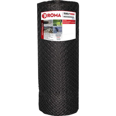 Tela plástica hexagonal viveiro, 1,5 m x 50 m