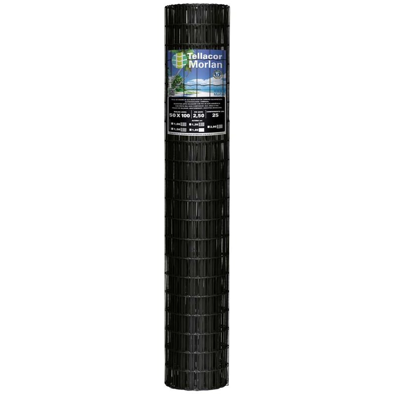 Tela alambrado com revestimento em PVC, 2 m, malha 100 mm x 50 mm, 3323