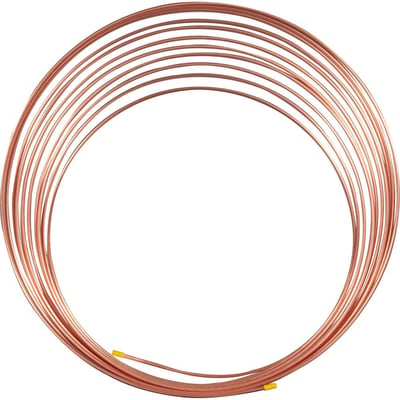 Tubo de cobre flexível, 3/16" - 4,76 mm, rolo