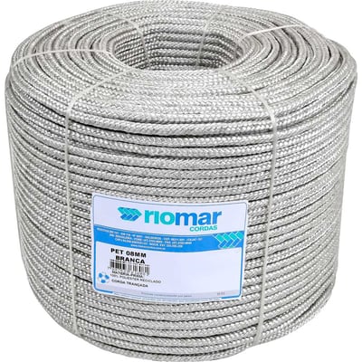 Corda multifilamento trançada, branca, 8 mm x 378 m, 45208061