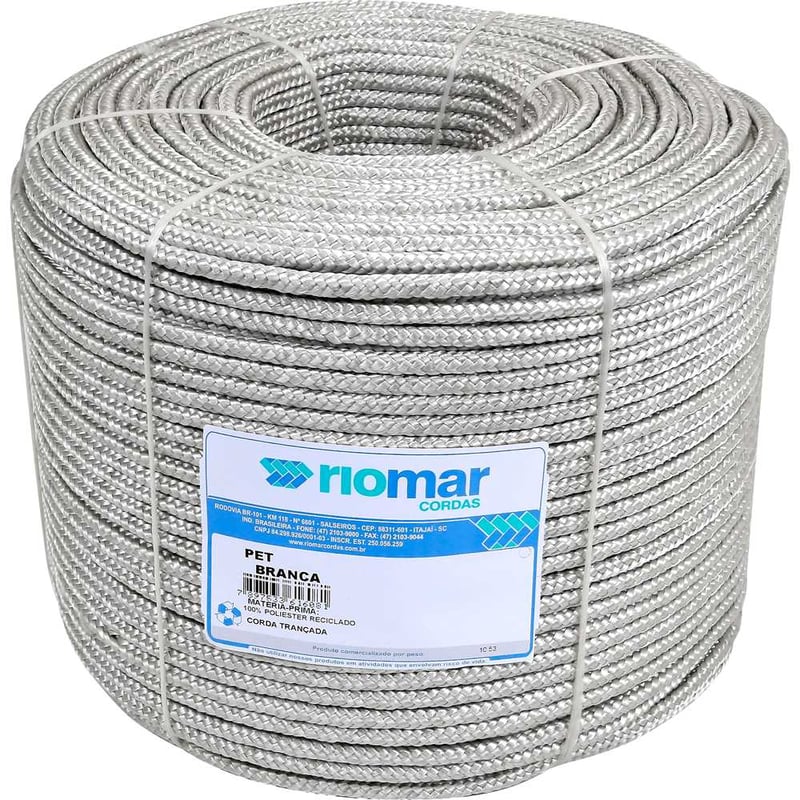 Corda multifilamento trançada, branca, 12 mm x 138 m, 45212061