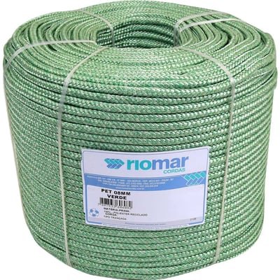 Corda multifilamento trançada, verde, 8 mm x 378 m, 45208031