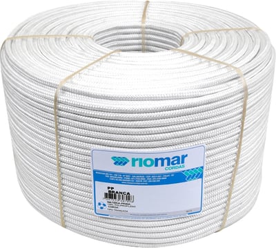 Corda multifilamento trançada, branca, 14 mm x 173 m, 43214061