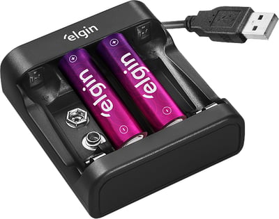 Carregador para pilhas, USB, AA e AAA, 9 V, 46RSCUSB0000