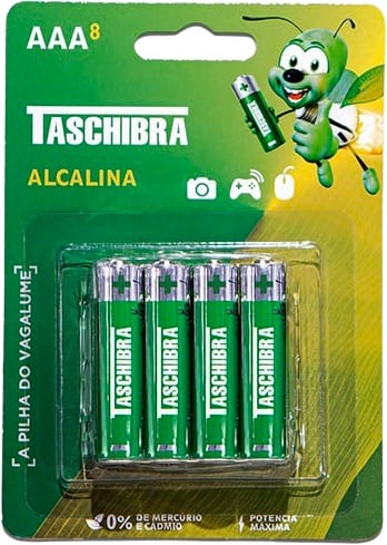 Pilha alcalina "AAA" (palito), cartela com 4, 13070011