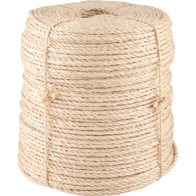 Corda de sisal 6 mm x 440 m, 3 pernas