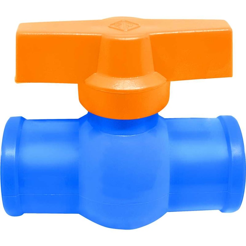 Registro de esfera em PVC soldável, 20 mm, RZ01, REBOUÇAS