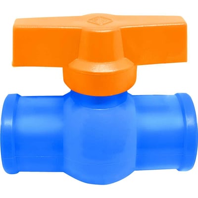 Registro de esfera em PVC soldável, 50 mm, RZ05, REBOUÇAS
