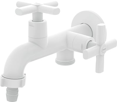 Torneira com Derivação para Tanque e Máquina 1/4", de Volta