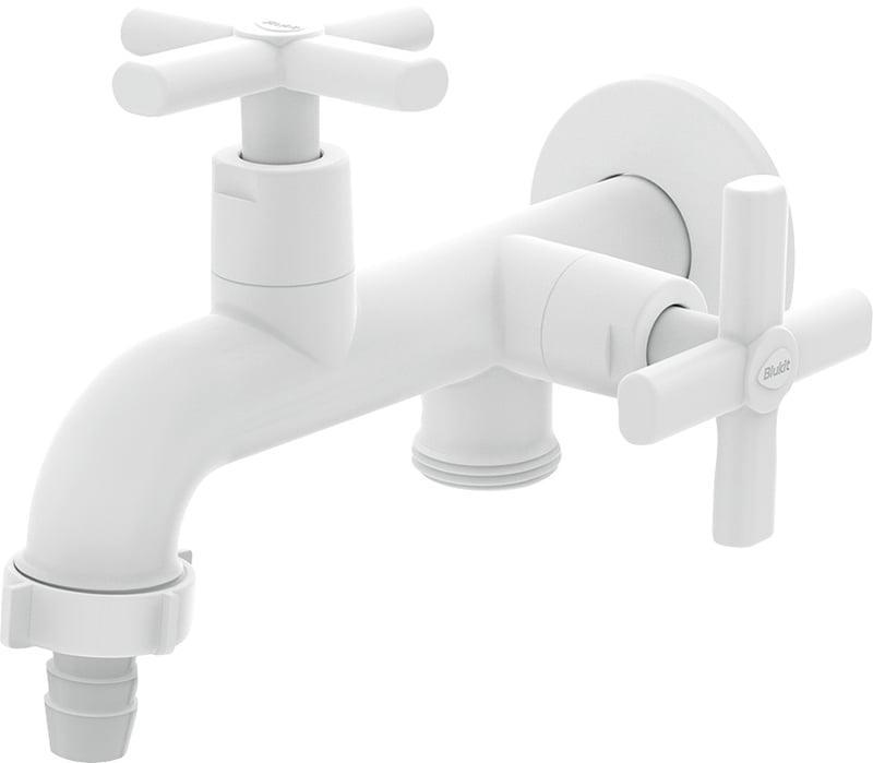 Torneira com Derivação para Tanque e Máquina 1/4", de Volta