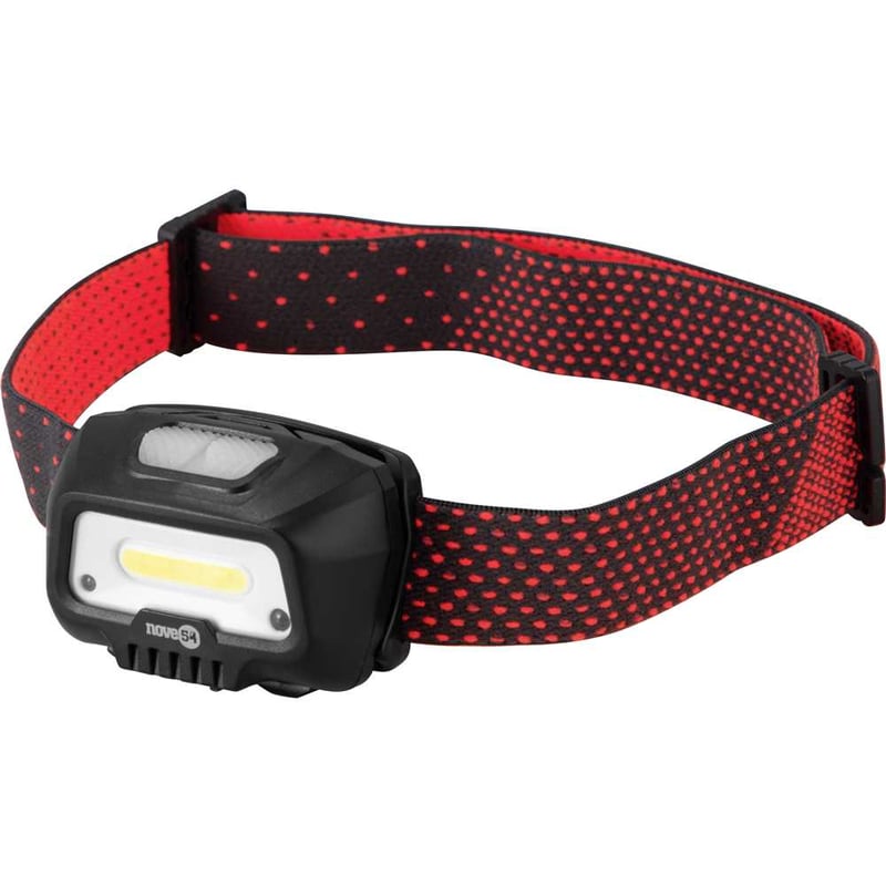 Lanterna de LED para cabeça, recarregável, LED COB