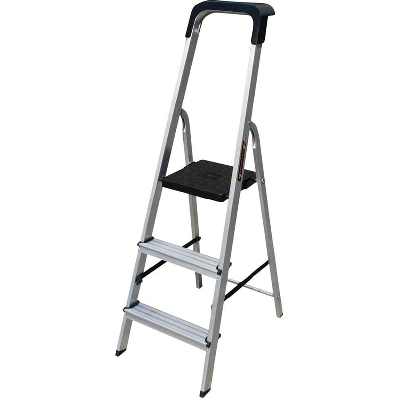 Escada em alumínio 3 degraus, 150 kg