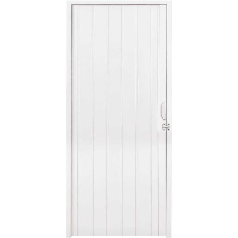 Porta sanfonada de PVC, 2,10 m x 80 cm, branca neve, 2050020003