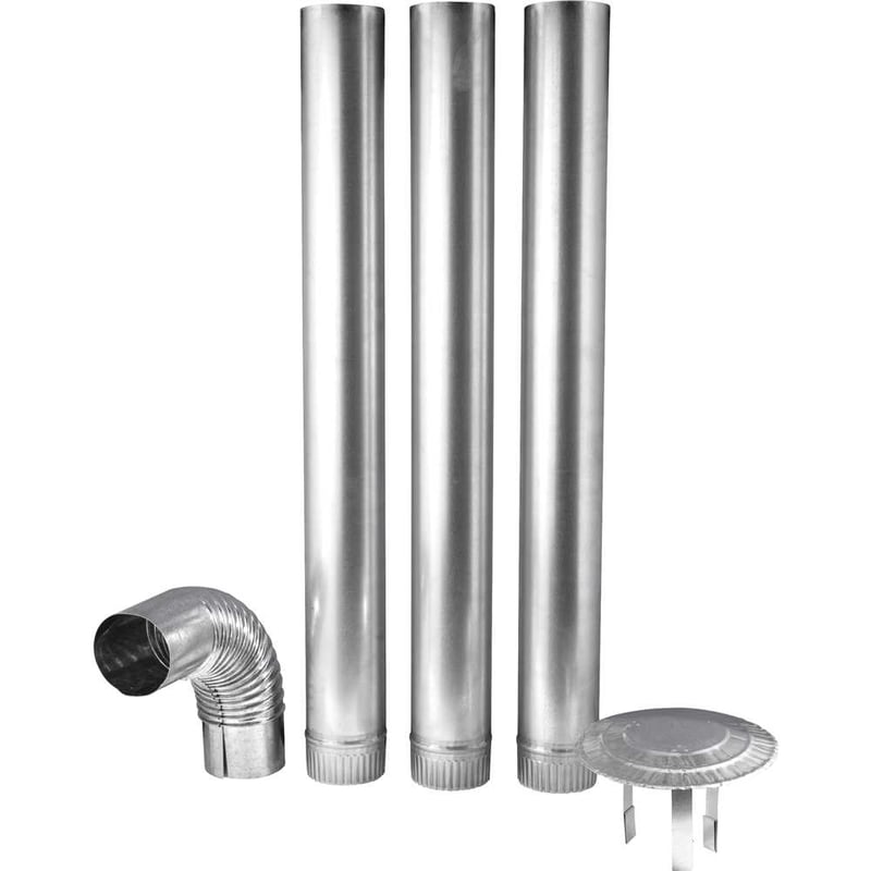 Chaminé para fogão a lenha, kit com 5 peças