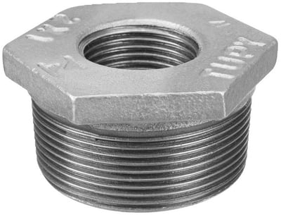 Bucha de redução ferro galvanizado, 1/2" x 1/4" BSP, 120162533