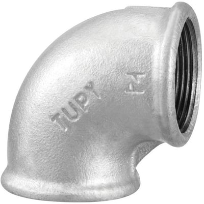 Cotovelo 90°, 3/8" BSP, galvanizado, 120760333