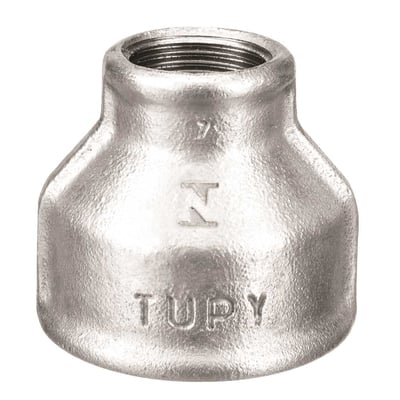 Luva de ferro galvanizado com redução, 1" X 3/4" BSP 123263333