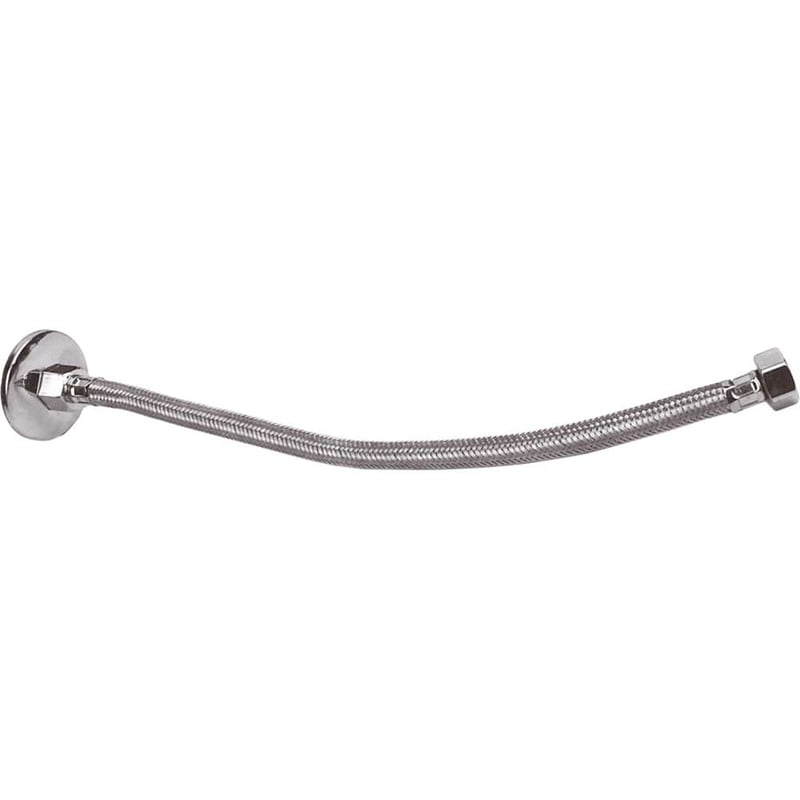 Engate flexível, 40 cm, com trama de inox, 1/2"