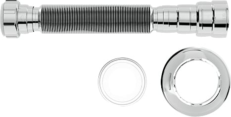 Sifão tubo extensivo universal, cromado,720mm comprimento, 031101