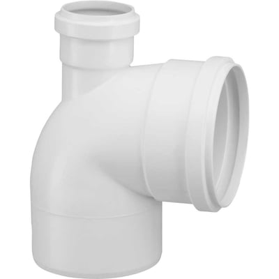 Joelho 90° com visita para esgoto, DN 100 x DN 50, 622