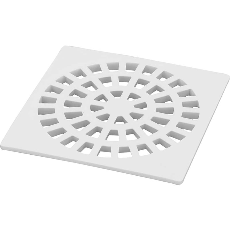 Grelha para ralo quadrada branca n° 52, DN 150, 938