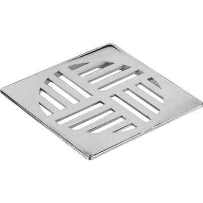 Grelha para ralo quadrada cromada n° 53, DN 150, 939