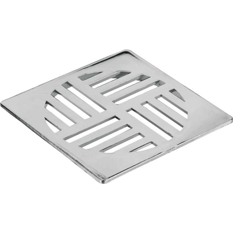 Grelha para ralo quadrada cromada n° 53, DN 150, 939