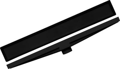 Ralo linear invisível, modelo seco, preto, 50 cm, 20102128