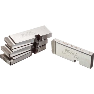 Jogo de cossinetes de aço rápido, 1" e 2" x 11,5 fios por polegada, para fazer rosca NPT em tubo rosca direita, modelo 47770