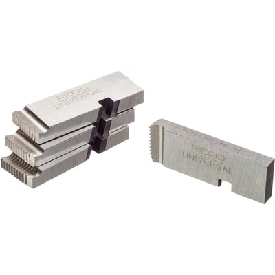 Jogo de cossinetes de aço carbono, 1" e 2" x 11 fios por polegada, para fazer rosca BSPT em tubo rosca direita, 66670