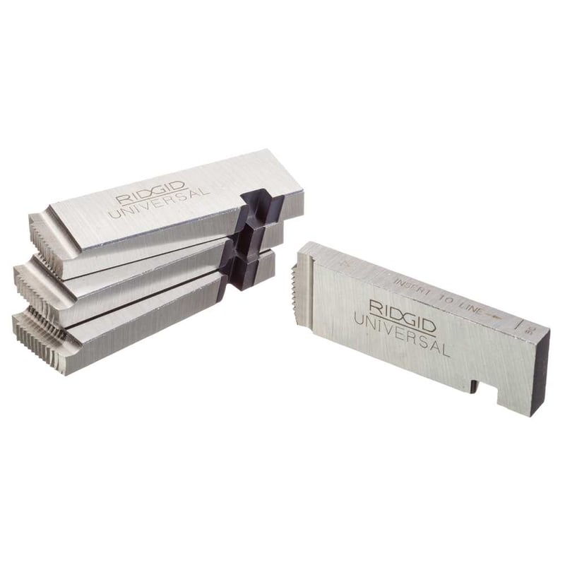 Jogo de cossinetes de aço carbono, 1/2" e 3/4" x 14 fios por polegada, para tubo rosca direita, modelo 47745