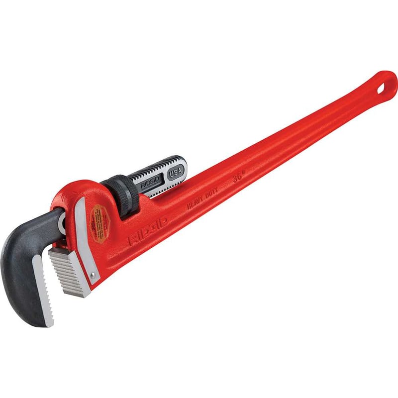 Chave grifo 36", tipo americana, fabricada em ferro fundido e com mordente superior em aço forjado, 31035