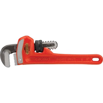 Chave grifo 6", tipo americana, fabricada em ferro fundido e com mordente superior em aço forjado, 31000