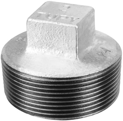 Bujão de ferro galvanizado, 3/4" BSP classe 150, 120260633