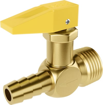 Registro de esfera corta fogo, 1/2" NPT x 3/8", 2013