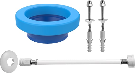 Conjunto de ligação para vaso sanitário flexível