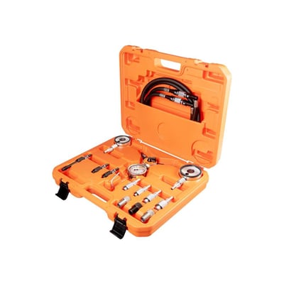 Conjunto para medição simultânea da pressão de óleo