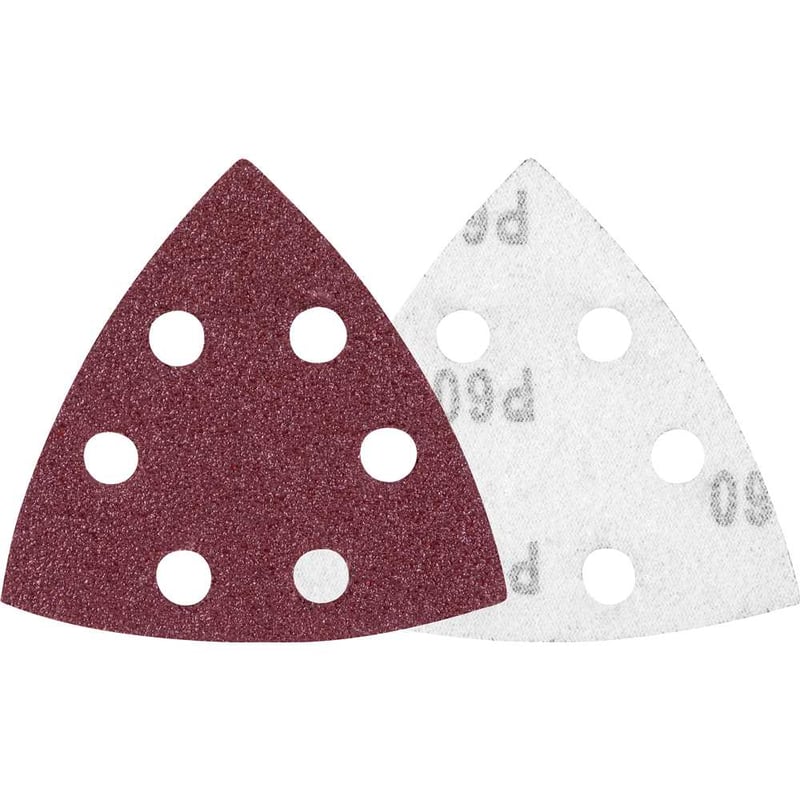 Lixa triangular com costado em pluma, grão 60, para lixadeira multifunção