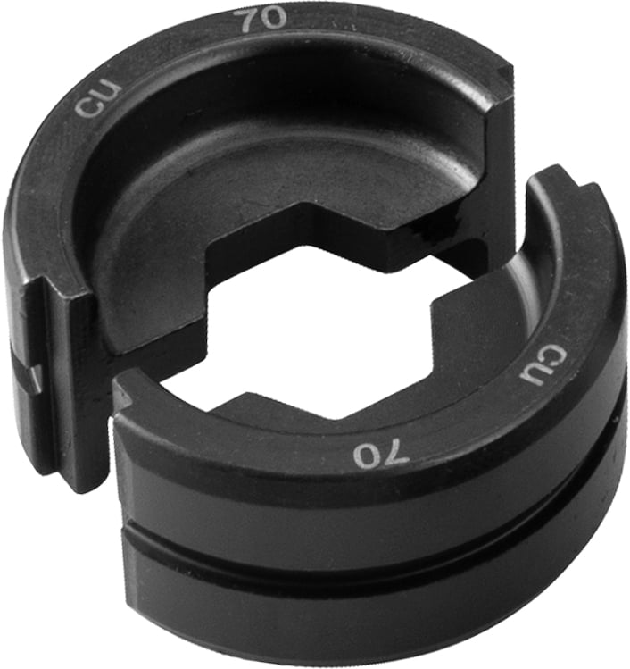 Matriz hexagonal 70 mm² para o Alicate Cortador e Crimpador Hidráulico a Bateria ACC 400